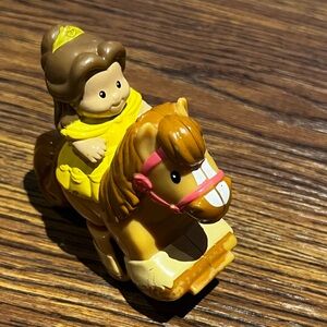 Klip klop horse princess belle doll fisher price beauty  little people